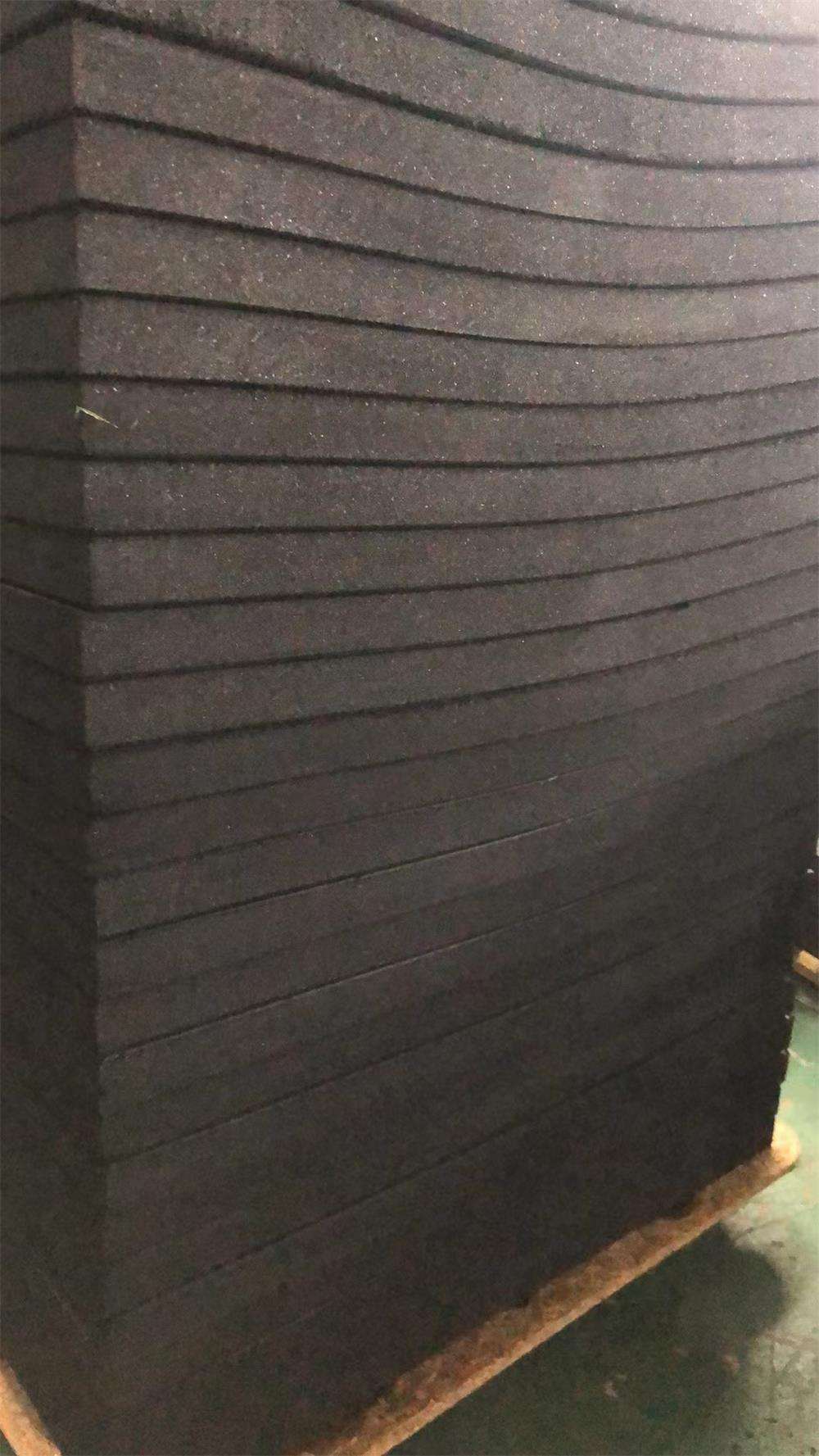 Protective Floor Outdoor Square Rubber Mat 10-50mm Black Surface