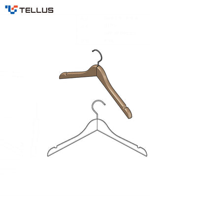 工厂OBP-1回收环保高品质塑料衣架服装店机库加厚设计机库