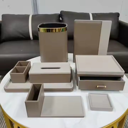 Brown polyurethane tissue box