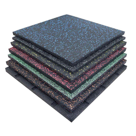 Protective Floor for Gym Fitness Rubber Sheets Colorful EPDM Flecks Exercise Floor Mat Sheets 20mm & 30mm & 40mm